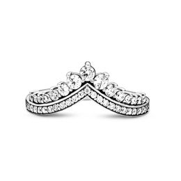 Vrouwen ringen - sprankelende prinses wishbone ring - Dames Daily Gifts