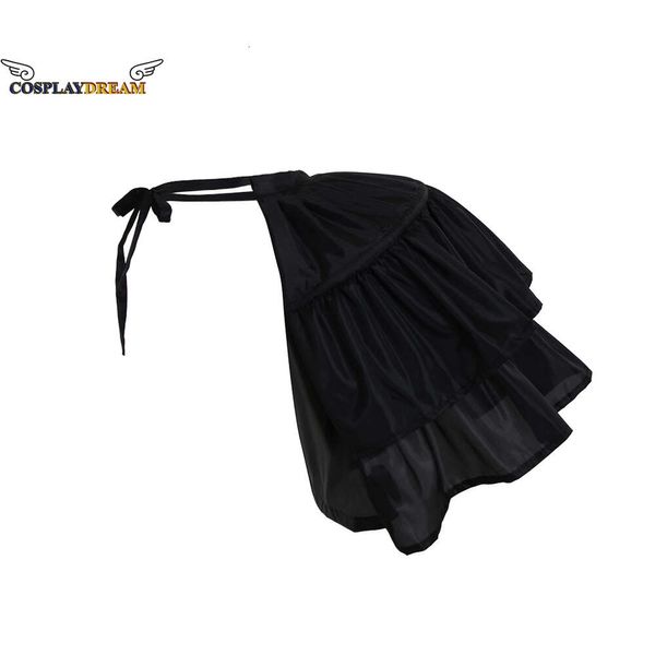 Frauen Rokoko Kleid Viktorianischen Bürgerkrieg Prom Kleid Cosplay Petticoat Krinoline Pannier Treiben Gothic Schwarz UnterrockCosplay