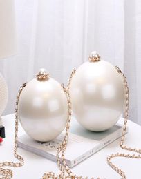 Femmes Round Pearl Evening Sac en acrylique Sacs d'embrayage mini sac à main sac à main Sacs de mariage en soirée 6343579