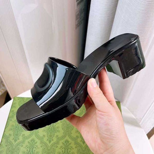 Femme Jelly Slide Platform Sandales Pantoufle Mode Classiques Dearfoam Sandale Pantoufles Chaussures Plates Utdoor Plage Chaussures Bonbons Couleurs NO267