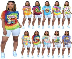 Dames rugrats t -shirts plus maat s2xl cartoon pullover short mouw crew nek t -shirts sexy zomer cauele kleding dhl 30314833604