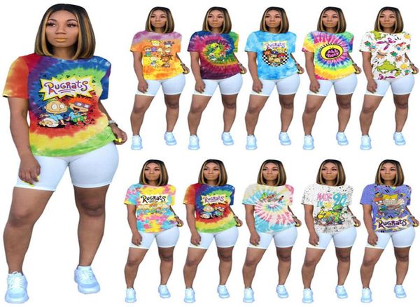 Femmes rugrats tshirts plus taille s2xl dessin animé pull itinéraire à manches courtes coues tshirts sexy vêtements caudaux d'été dhl 30319799783