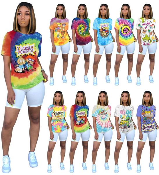 Mujeres Rugrats camisetas de talla grande S2XL Párrico de dibujos animados de manga corta Cuella de la tripulación Copa de verano Caual DHL 30311556738