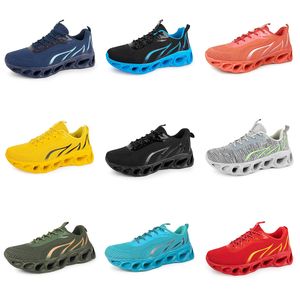 Femmes Running Gai Shoes Six Men Platform Chaussures Black Navy Blue Light Yellow Mens Trainers Sports Outdoor Sneaker S