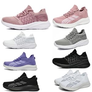 Femmes chaussures de course respirant maille souple noir blanc violet gris chaussures chaussures décontractées hommes formateurs sport baskets GAI