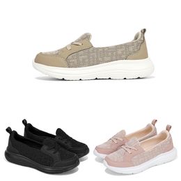 Femmes chaussures de course confort respirant plat solide couleur crème rose noir chaussures femmes formateurs sport baskets taille 36-40 GAI