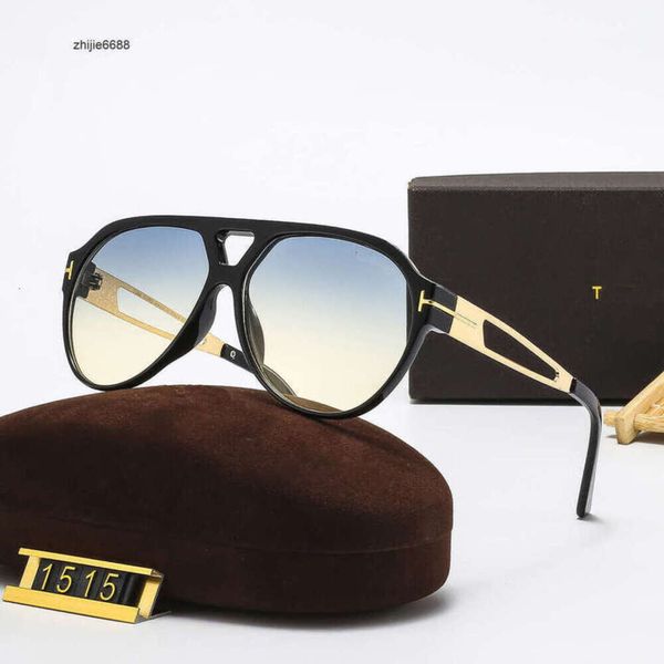 Gafas de sol 1515 para mujer, gafas de sol Retro para hombre y tom-fords, gafas de sol con montura hueca a la moda, gafas de moda nuevas, doble SONN BFR1