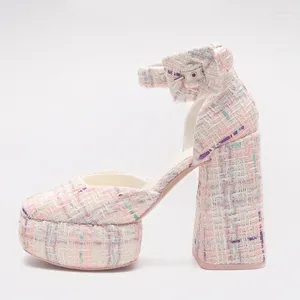 Dames 909 hakken sandalen met buckle strap kanten ontwerper sandalias de mujer p25d50