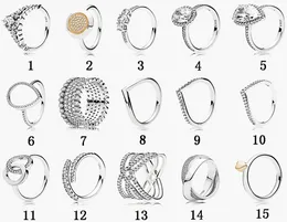 Dames 925 Sterling Zilveren Trouwringen Cubic Zirconia Diamanten voor Pandora Stijl Ronde Hart Bee Mode Paar Ring Engagement Dames Cadeau met originele doos