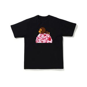 Dames S en Heren T-shirts Baggy Fat Edition Katoen Zomer Camo Ademend Multi Functioneel High Street Trend Shirt Bathing Ape