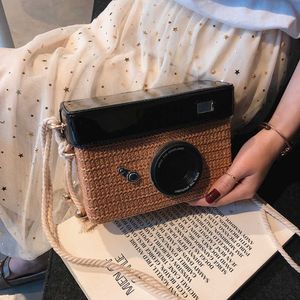 Sac pour femme 2022 nouvelle tendance de la mode personnalisé et belle caméra coréenne simple épaule bandoulière tricoté petit sac carré 230718