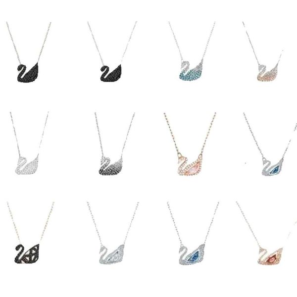 Femmes Beating Diamond T Pendentif Coeur 14K Mode Or Cygne Designer Collier INS Style Collier Cadeau Émotionnel Bijoux Pour Femmes Express GG