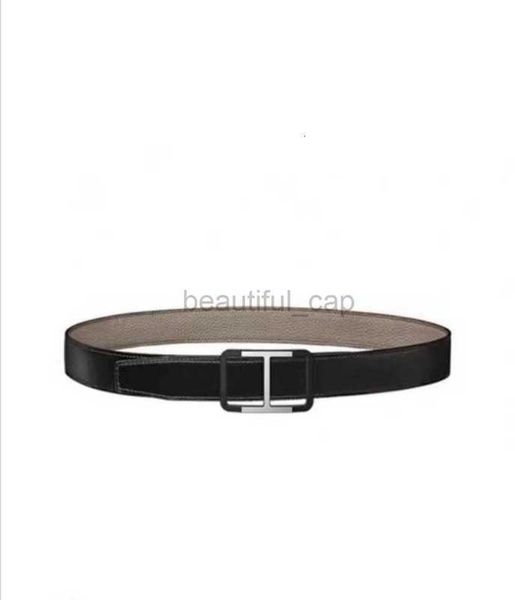 Belt pour femmes classiques hommes ceintures créatrices et femme mode togo cuir classique ceinture réversible noir brun h gold silver buckles 38cm nn7253