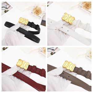 Cinturón para mujer, pantalones vaqueros CR, 3,3 cm de ancho, cinturón informal para mujer, elegante hebilla dorada informal