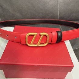 Cinturón de mujer Cinturones de diseñador de lujo para mujer Cinturones de cuero rojo de moda Letras doradas Cinturón con hebilla Cinturón Faja Damas Cintura Ancho caliente 25 mm -7