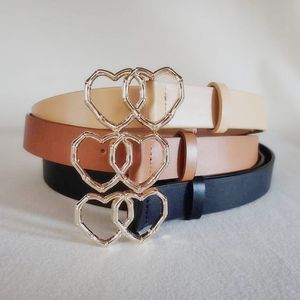 Ceinture pour femmes nouvelle mode polyvalente ceinture décontractée amour décoration boucle ceinture