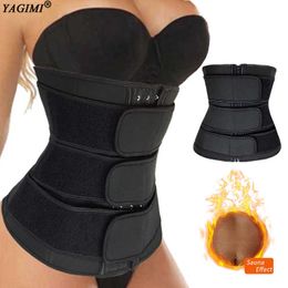 Damesbindmiddelen en Shapers Gaine Ventre Taille Trainer Vlakke Belly Schede Corset Zweet Belt Body Shaper Vrouwen Afslanken Shaper 210708