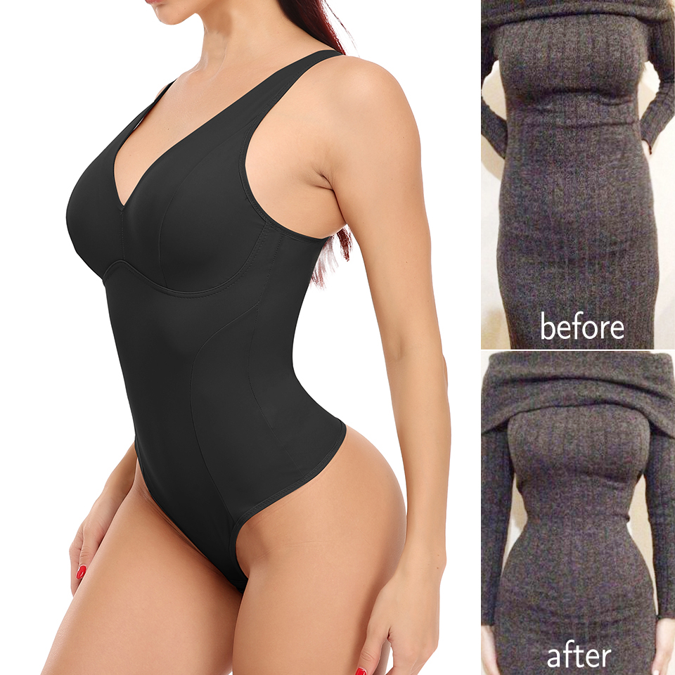 Women's Binders Shapers Body Shapewear Thong Sexy Bodysuit Slimming Underwear Waist Trainer Body Shaper Modeling Strap Corset