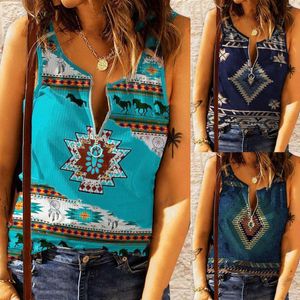 Vrouwen Blouses 2023 Zomer Mode Shirts Tops Westerse Y2k Cowboy Stijl Vest Vrouwen Dragen Hemd Vrouwelijke Wilde Slanke Streetwear Dieptepunt