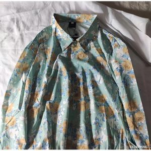 Blouses pour femmes Style américain imprimé chemises à manches longues Couple mince lâche décontracté veste de rue hauts hommes chemise vêtements masculins