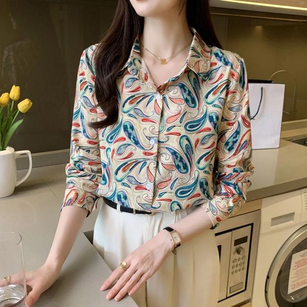 Chemisiers pour femmes arrivée chemises pour dames pour un Style élégant hauts boutonnés de luxe avec un Design gracieux printemps automne Blusa Mujer