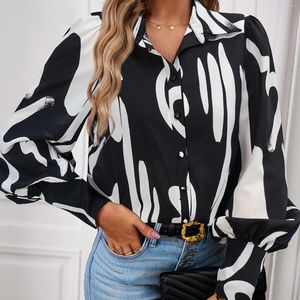 Blouses pour femmes Automne Tous les chemises assorties pour les femmes Mode coréenne Boutonné Femme surdimensionnée 2024 Esthétique Blouse ample Femme Tops