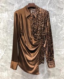 Chemises de chemisier pour femmes 2024 Style de mode de la mode printemps Silk Femmes Femmes Revit-Dow