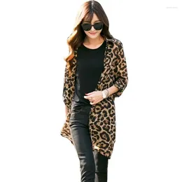 Blouses pour femmes en mousseline léopard à imprimé Suncorn Scred pour femmes veste de châle à longueur moyenne de chemise de couche extérieure en vrac