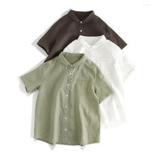 Women's Blouses Cotton Linen Blouse Turn Down Collar Button Up Shirt Koreaanse mode dames tops camisas roupas femininas