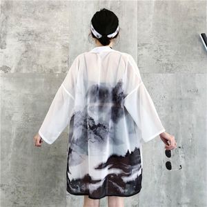 Blusas de mujer Dreastern Trajes japoneses Kimono Cardigan Mujeres Yukata Mujer China Harajuku Kawaii Ropa Blusa Camisa Haori Obi