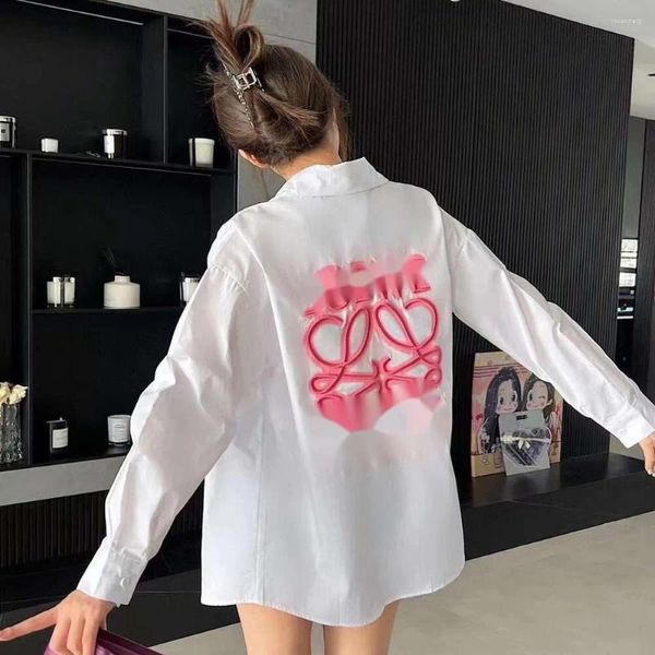 Blouses pour femmes E Shirts Designer Fashion Spring / Summer Classic Letter Printing broderie High End Abel White Loose