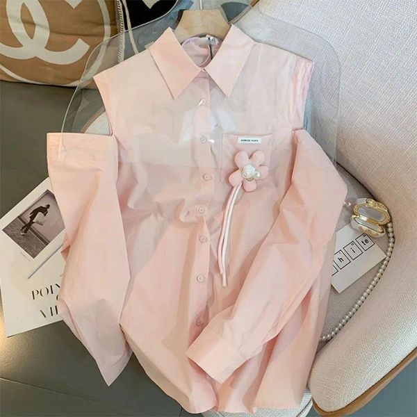 Blusas de mujer Ebaihui Polo cuello solar camisa para mujeres otoñales