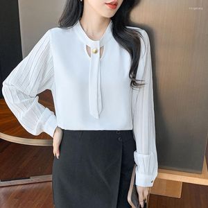 Blouses pour femmes mode coréenne dames chemises Blouse haut pour femme femme femme pull chemise filles décontracté à manches longues Py7510