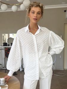 Damesblouses Shirt met lange mouwen 2023 Lente en herfst Stedelijk Jeugd Hol ontwerp Informeel Groot formaat