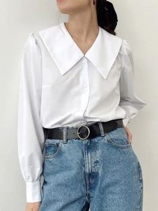 Women's Blouses ly Varey Lin Spring Ol Shirts Women Fashion Sailor kraag