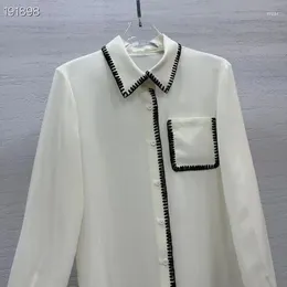 Blusas de mujer Op0272, camisas de moda 2023, ropa de estilo de fiesta de diseño europeo de lujo de pasarela