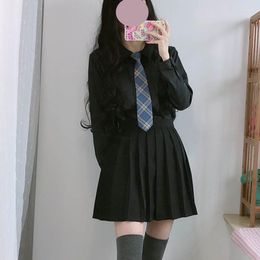 Chemisiers pour femmes grande taille 5XL 6XL 7XL 8XL chemise universitaire de collège mode coréenne chemisier noir femmes Style japonais uniformes femmes hauts