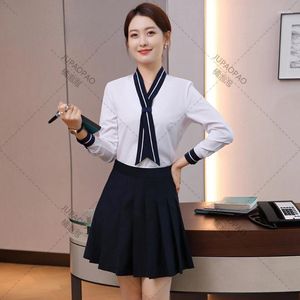 Damesblouses Sexy en schattig Prinses KTV Uniform Verleiding Lange mouw Schoonheidssalonmonteur JK Voorman Verkoopsupervisor Receptie