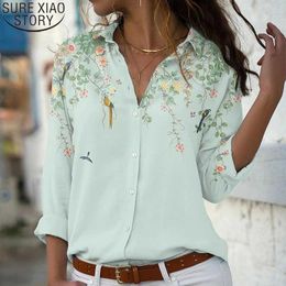 Chemises de chemisiers pour femmes 2023 Nouvelle chemise de bouton lâche décontractée de la mode