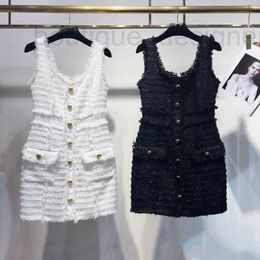 Blouses pour femmes Chemises marque de créateurs Début du printemps Nouveau Baume Nanyou Haut de gamme Petit parfum Style Célébrité Tempérament Gilet brossé à la main Enveloppé Robe de hanche XI18