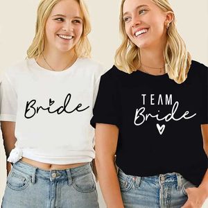 Evjf T-shirts pour femmes Bachelorette Party T-shirt Team Bride Bachelorette Vêtements assortis Bridal Party Tops Bachelorette Tee YQ240120