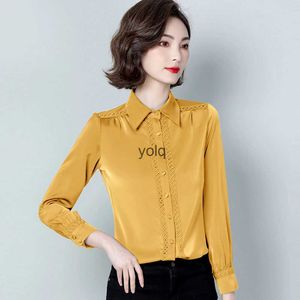 Vrouwen Blouses Shirts Mode Vrouwen Lange Mouw OL Vintage Casual Tops Cloing blusas jer de moda 2023yolq
