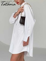 Chemisiers pour femmes Chemises Vert 100% coton Robe Chemise Femmes Longues Élégantes Belles Blouses avec Col Boutonné Chemises pour Femmes 2023 Printemps Été Nouveau T230508