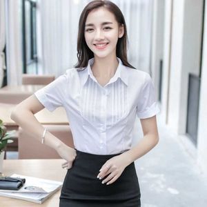 Chemises de chemisiers pour femmes chemises de vêtements populaires coréens pour femmes élégant 2024 chemise blanche de mode Femmes Short Shirts et chemises Lady Tops D240507
