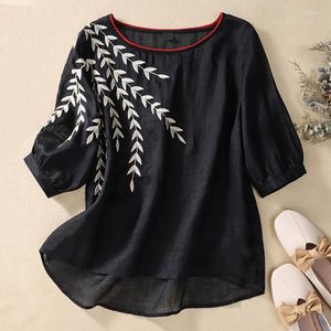 Chemisiers pour femmes chemises surdimensionnées pour femmes femmes hauts à la mode couleur unie coton lin poupées en vrac petit Extra Long noir t-shirt