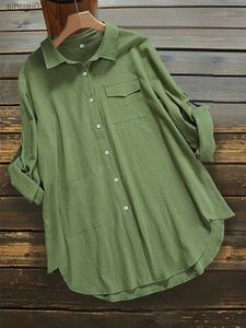 Camisas de blusas para mujeres Camisa de lino de manga corta 5xl Camisa de lino para mujeres