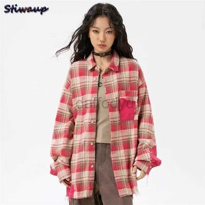 Chemises pour femmes chemises Shirts Femme Fashion Fashion Blans 2024 Coréen Popular Clothes Tops Woman 2024 Luxury Elegant Womens Pink Striped Trend Shirt 240411