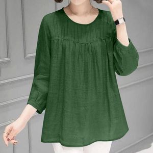 Blouses voor dames shirts korte mouwen top vrouwen casual afdruk ronde nek bijgesneden mouw shirt vouw blouse losse tuniek paarse wikkel voor damesw