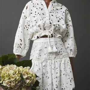 Blouses voor vrouwen shirts vgh zoete gewone tweedelig sets voor dames v nek losse lange mouwen tops hoge taille uitgesneden mini rokken vrouwelijke lentekleding 220923