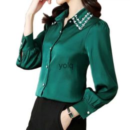Blouses pour femmes Chemises Vintage Broderie Mode Femme 2023 Élégant Lady Style Tops Basiques Blusasyolq
